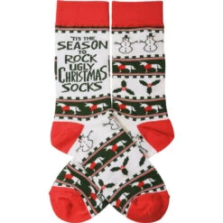 Socks - Season To Rock The Ugly Christmas Socks