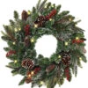 24" Pre-Lit Cordless LED Pre-lit Pine Wreath With 25 LED Lights 2 24" Pre-Lit Cordless LED Pre-lit Pine Wreath With 25 LED Lights -Christmas 91xEer8I 6L. AC SL1500 76213.1634384017