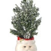 10.5" Frosted Cedar Tree In Santa Container -Christmas A8PZ58CA 19252.1617019277