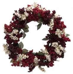White & Red Berry Wreath
