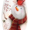 Snowman With Cardinal On Head Medium -Christmas Bird on head 54883.1608141684