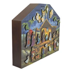 Byers' Choice Wooden Nativity Advent Calendar -Christmas Byers Choice Wooden Nativity Advent Calendar aside 58555.1684867500
