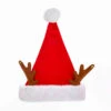 Kurt Adler Red Velvet Santa Hat With Antlers - C1974 -Christmas C1974 95359.1540393903