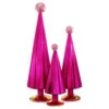 Cody Foster Fuschia Pink Pleated Glass Trees Set -Christmas Cody Foster Fuschia Pink Pleated Glass Trees Set 73959.1694617701