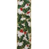 Green And Gold Mistletoe Ribbon -Christmas J8205 92614.1540578697