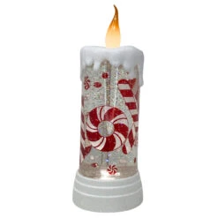 Joy Candy Cane Candle Water Shimmer -Christmas Joy Candy Cane Candle Water O 19116.1680527704
