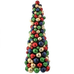 18" VP Mixed Ball Nutcracker Cone Tree