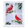 15" X 19" Acrylic Cardinal Holly Print In Window -Christmas MTX64010 MULT pl 68704.1603634035