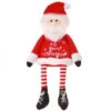 Red And White Pre-Lit Fabric "Merry Christmas" Santa -Christmas MTX65632 RDWH pl 57159.1603294981