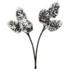 32" Ice Pinecone Spray