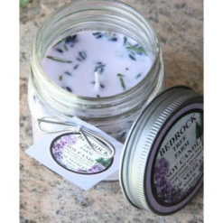 Bedrock Tree Farm - Mason Jar 8oz Bayberry Candle