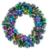 24 Inch Fiber Optic Color Changing Wreath