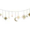 Star And Moon Metal Garland -Christmas Star And Moon Metal Garland 42855.1693327502