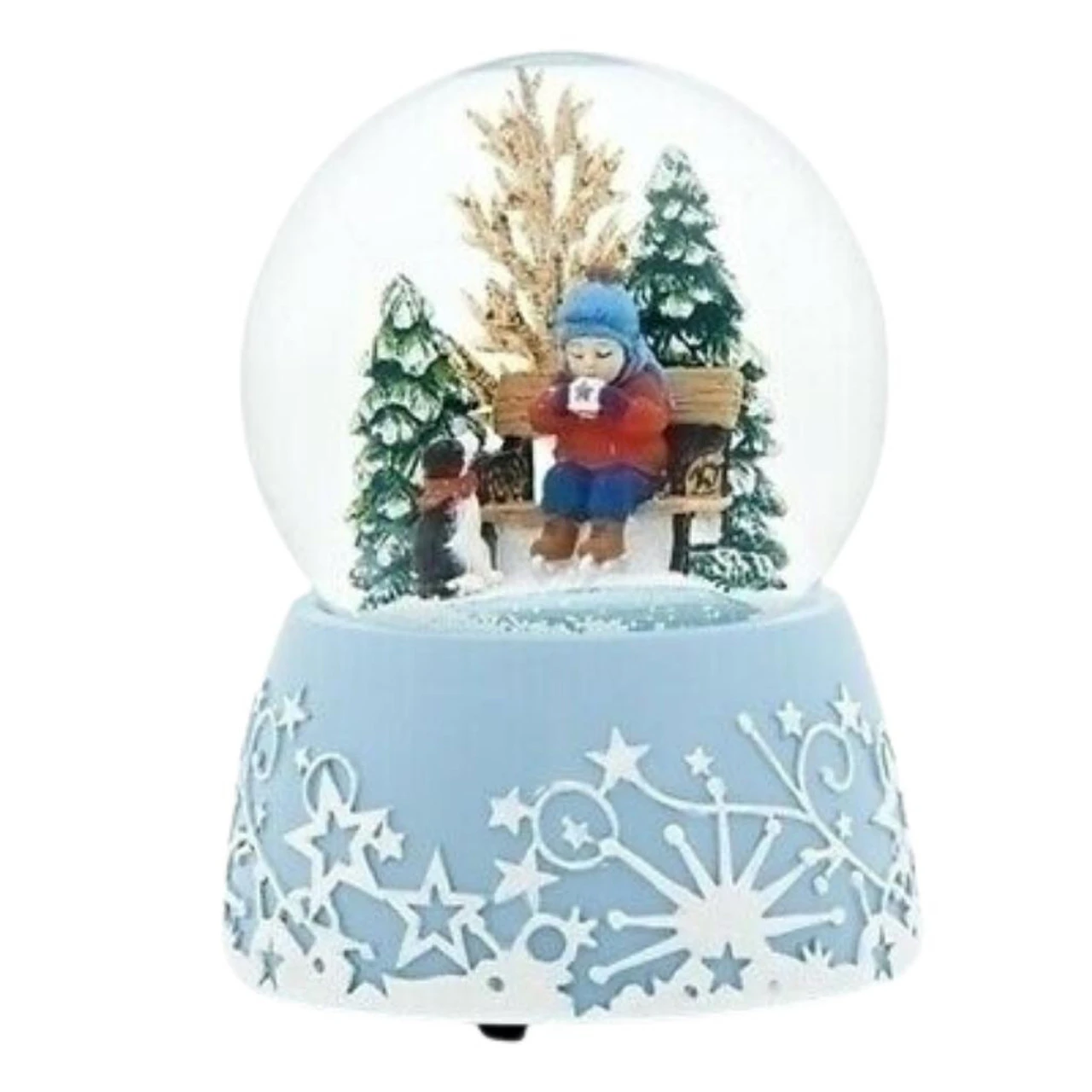 Child Sipping Hot Cocoa Musical Snow Globe 3 Child Sipping Hot Cocoa Musical Snow Globe
