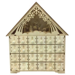 Woodland Deer LED Wood Advent Calendar -Christmas Woodland Deer LED Wood Advent Calendar off 53596.1680023190