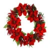 30" Wreath With Poinsettias, Berries, And Pinecones -Christmas XX8480 34442.1680312886