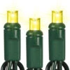 50 LED 5MM Wide Angle Yellow Lights Green Wire 1 50 LED 5MM Wide Angle Yellow Lights Green Wire -Christmas YELLOW1 40135.1636728111