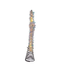 Kurt Adler Lighted Treetopper, Silver -Christmas ad1022ww 02 20496.1626714004