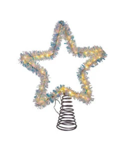 Kurt Adler Lighted Treetopper, Silver -Christmas ad1022ww 03 43314.1626714006