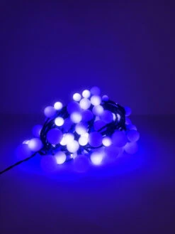 Lumineo 120 LED Color Changing Cherry Lights Black Wire -Christmas blue 61959.1604691968