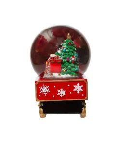 Kurt Adler 120MM Musical Santa Driving Train Water Globe -Christmas c5563 03 55346.1655717374