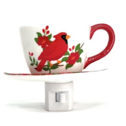 Cardinal Tea Cup Night Light 8 Cardinal Tea Cup Night Light -Christmas cardinal nightlight 75823.1665491962