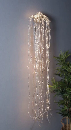 Lumineo 440 Micro LED Warm White Cascading Flashing Lights Silver Wire -Christmas cascade light 2 42735.1572475252