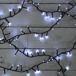 Lumineo 500 LED Cool White Compact Lights Green Wire 10 Lumineo 500 LED Cool White Compact Lights Green Wire -Christmas cool white 82961.1604192804