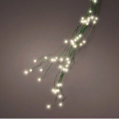 Lumineo Christmas Tree Micro LED Warm White Lights On Green Wire Easy Hang Loop For 7ft Tree -Christmas easy hang string lights warm white micro wire 06286.1669135862