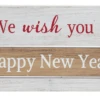 "We Wish You A Happy New Year" Spinning Sign -Christmas ex23424 inf 89466.1625312434
