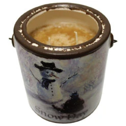 Snow Day (Crumb Coffee Cake) Scented Jar Candle (20 Oz) Decorative Ceramic Jar Candle With True To Life Fragrance Made In USA -Christmas ff snow day candle 31754.1630598238