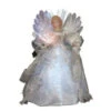 Kurt Adler 12 Inch White Silk Fiber Optic LED Angel Christmas Tree Topper -Christmas fiber optic tree topper 14864.1472434858
