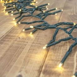 Lumineo 1128 LED Warm White Cluster Lights Green Wire 11 Lumineo 1128 LED Warm White Cluster Lights Green Wire -Christmas green cluser done 3 83742.1637619401