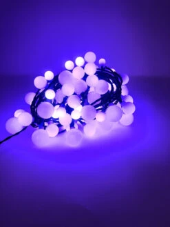 Lumineo 120 LED Color Changing Cherry Lights Black Wire -Christmas light blue 28408.1604691970