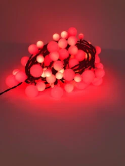 Lumineo 120 LED Color Changing Cherry Lights Black Wire -Christmas red 15012.1604691969