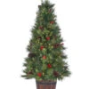 30" LED Potted Forrest Berry Fir Tree -Christmas sX38G6Lw 83149.1614871694