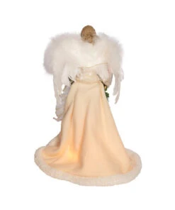 Kurt Adler Ivory And Grey Lighted Angel Treetop -Christmas ul2227 03 36015.1622377719
