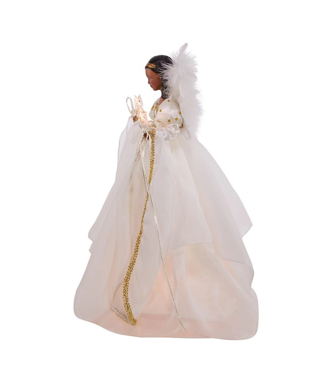 Kurt Adler African American Ivory And Gold Lighted Treetop 7 Kurt Adler African American Ivory And Gold Lighted Treetop - Image 5