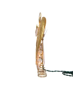 Kurt Adler UL 10-Light Capiz Angel Lighted Treetop -Christmas ul3169 04 24875.1622464428