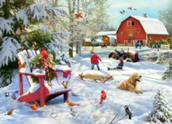 The Farm At Christmas Jigsaw Puzzle 1000 Piece